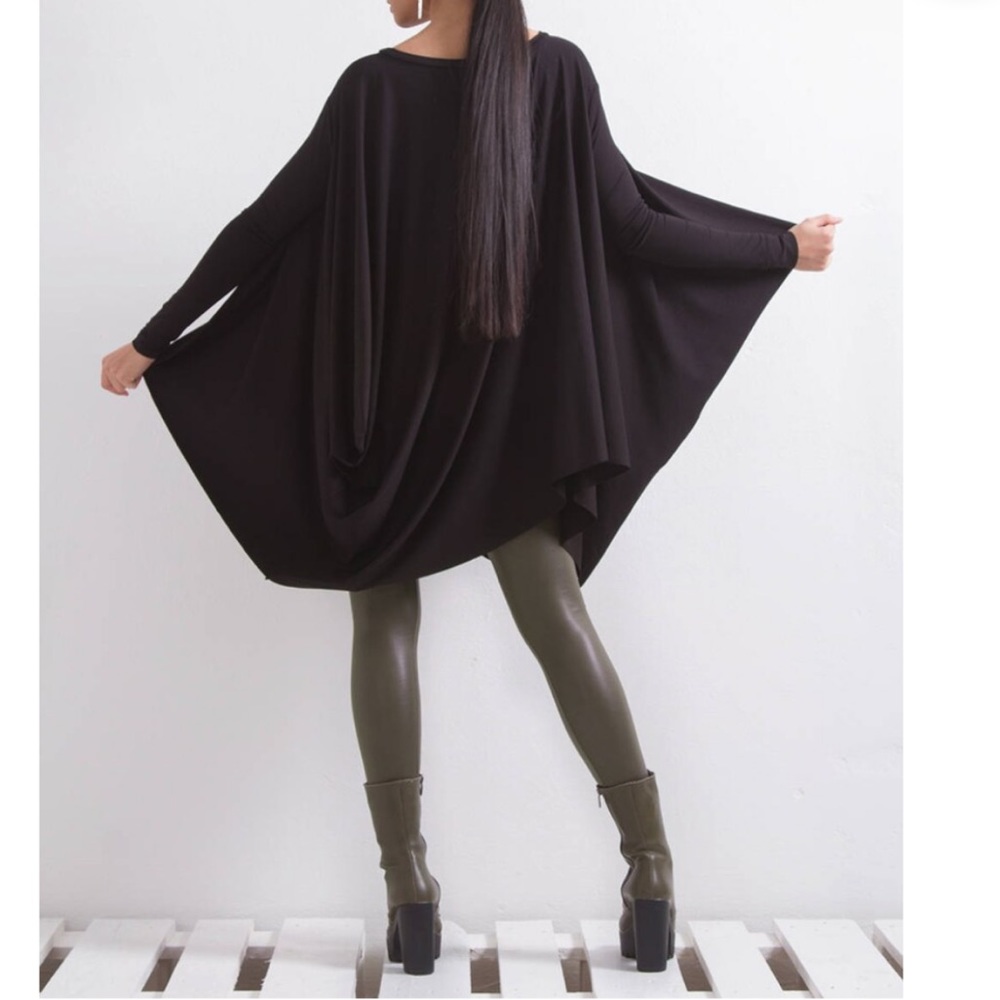 Olive Faux Leather high waist leggings - Picture 6 of 6